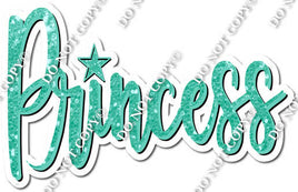 Mint Sparkle Cursive Princess Statement w/ Variant
