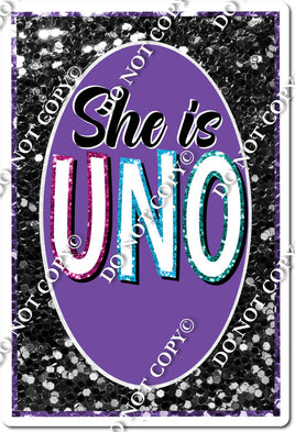 She is Uno Game Card w/ Variants