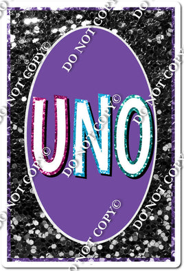 Black Uno Game Card w/ Variants