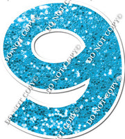 30" - XL KG Individual Caribbean Sparkle Numbers
