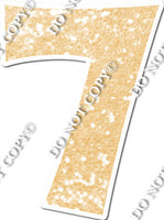23.5" KG Individual Champagne Sparkle - Numbers, Symbols & Punctuation