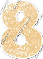 23.5" KG Individual Champagne Sparkle - Numbers, Symbols & Punctuation