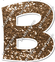 23.5" KG Individual Chocolate Sparkle - Alphabet Pieces