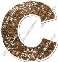 18" KG Individual Chocolate Sparkle - Alphabet Pieces