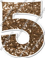 30" - XL KG Individual Chocolate Sparkle Numbers