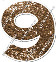 30" - XL KG Individual Chocolate Sparkle Numbers