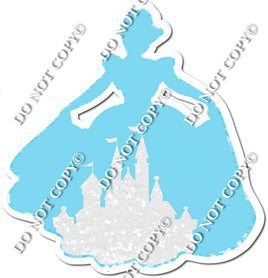 Princess Flat Baby Blue with Castle