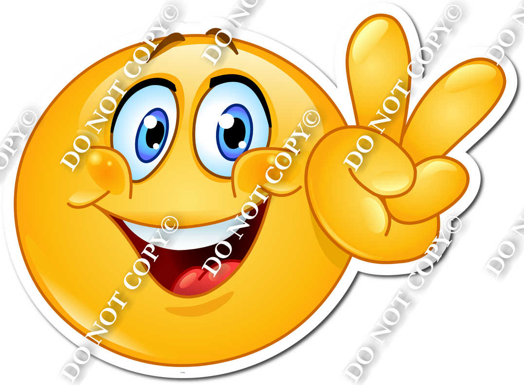 Emoji Peace Sign 16 W s| Sign Swag USA