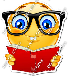 Emoji with Glasses & Book w/ Variants s