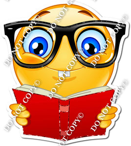 Emoji with Glasses & Book s