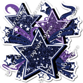 Star Bundle - Navy Blue & Purple