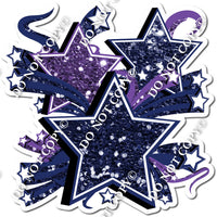 Star Bundle - Navy Blue & Purple
