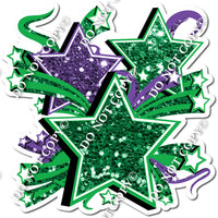 Star Bundle - Green & Purple