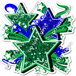 Star Bundle - Green & Blue