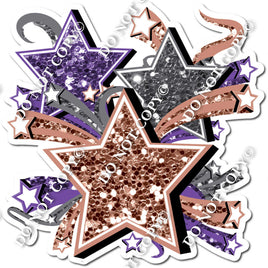 Star Bundle - Rose Gold, Silver, Purple