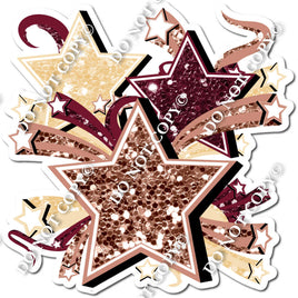 Star Bundle - Rose Gold, Burgundy, Champagne