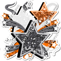 Star Bundle - Silver, White, Orange