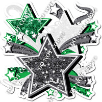 Star Bundle - Silver, White, Green