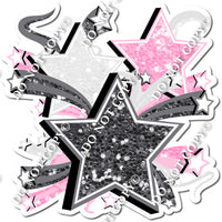 Star Bundle - Silver, White, Baby Pink