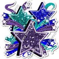 Star Bundle - Purple, Teal, Blue