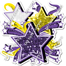 Star Bundle - Purple, Yellow, White