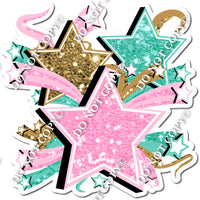 Star Bundle - Baby Pink, Gold, Mint