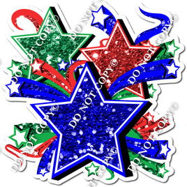 Star Bundle - Blue, Red, Green