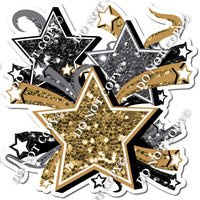 Star Bundle - Gold, Silver, Black