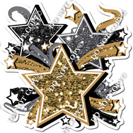 Star Bundle - Gold, Silver, Black