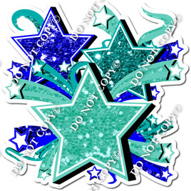 Star Bundle - Mint, Teal, Blue