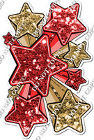 XL Star Bundle - Red & Gold