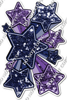 XL Star Bundle - Navy Blue & Purple