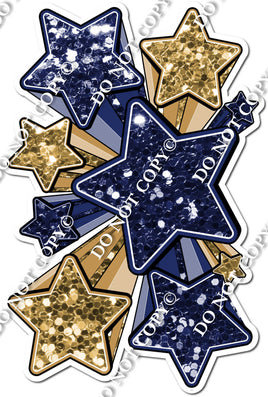 XL Star Bundle - Navy Blue & Gold