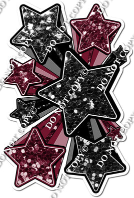XL Star Bundle - Black & Burgundy