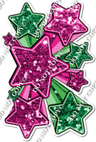 XL Star Bundle - Hot Pink & Green