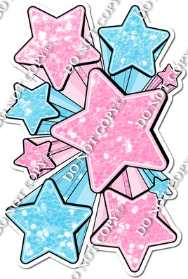 XL Star Bundle - Baby Pink & Baby Blue