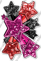 XL Star Bundle - Hot Pink, Black, Red