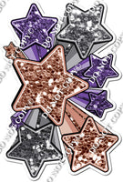 XL Star Bundle - Rose Gold, Silver, Purple