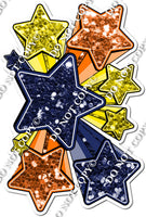 XL Star Bundle - Navy Blue, Yellow, Orange