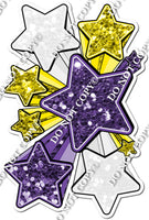 XL Star Bundle - Purple, Yellow, White