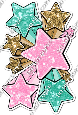 XL Star Bundle - Baby Pink, Gold, Mint