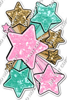 XL Star Bundle - Baby Pink, Gold, Mint