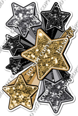 XL Star Bundle - Gold, Silver, Black