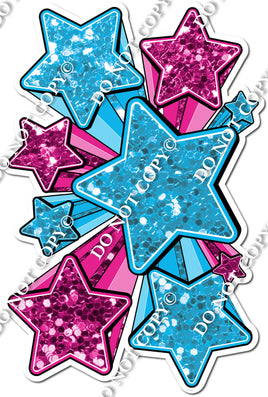 XL Star Bundle - Caribbean & Hot Pink