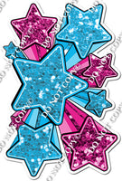 XL Star Bundle - Caribbean & Hot Pink