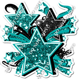 Star Bundle - Teal & Black