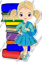 XL Light Skin Tone Girl with Books w/ Variants s