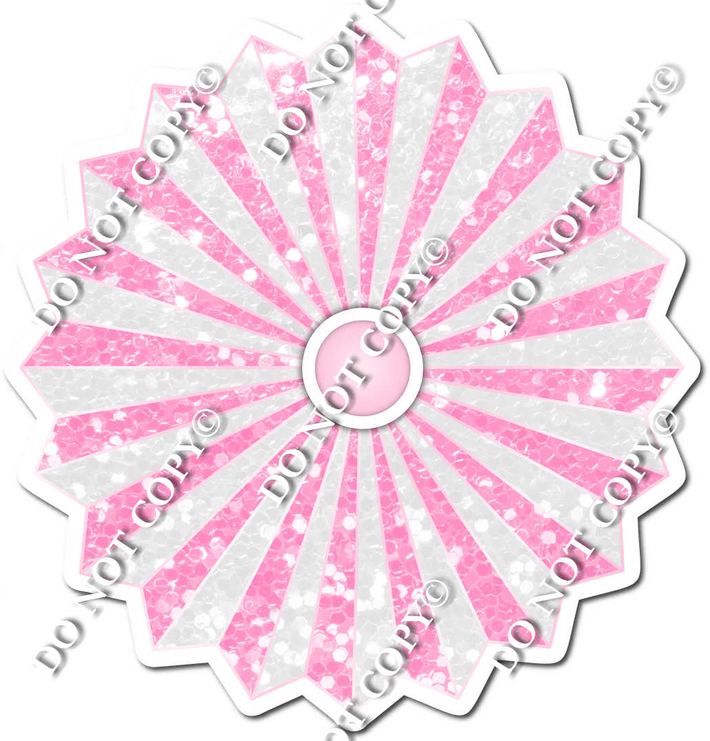 Sparkle White, Baby Pink Fan| Sign Swag USA