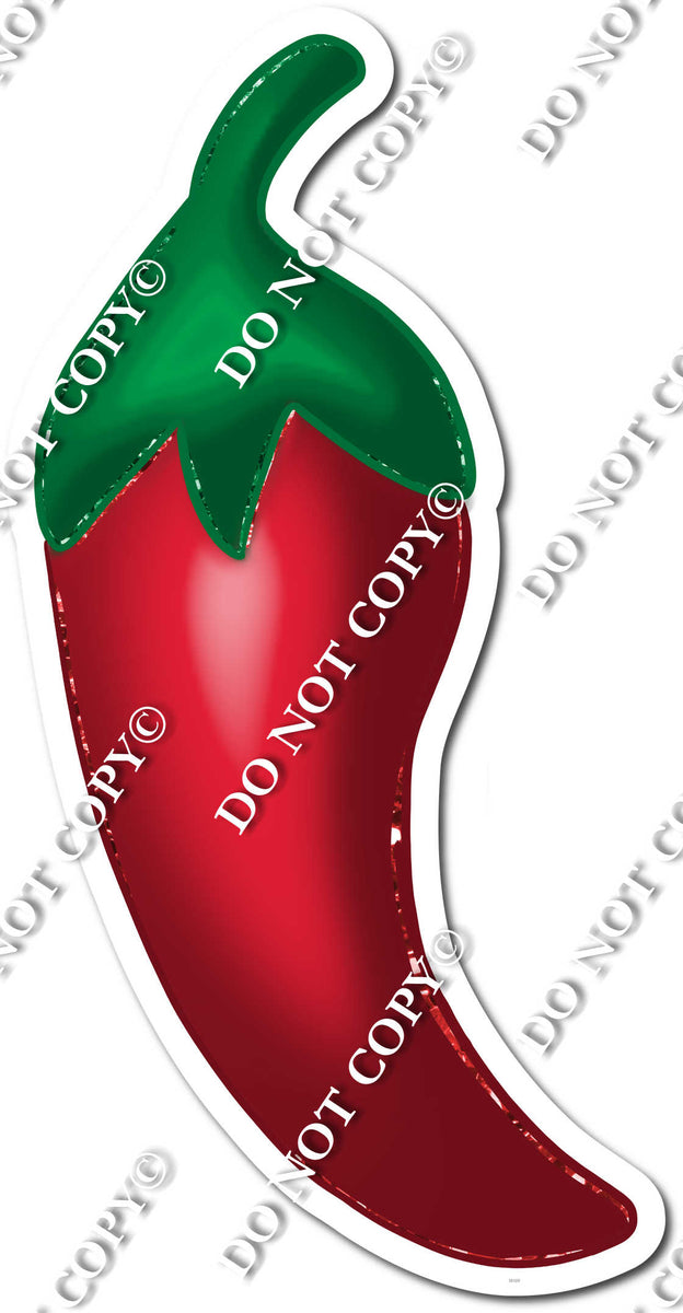 Fiesta - Flat Red Chili Pepper w/ Variants| Sign Swag USA