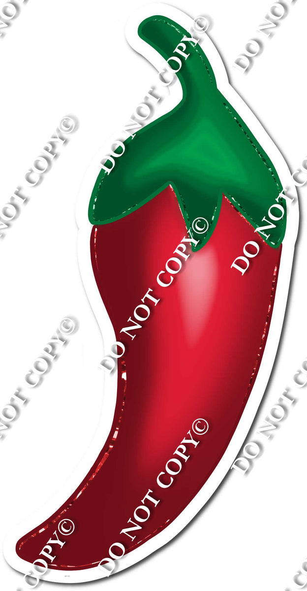 Fiesta - Flat Red Chili Pepper w/ Variants| Sign Swag USA